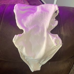 White One Piece Swimsuit For $15🤍😍